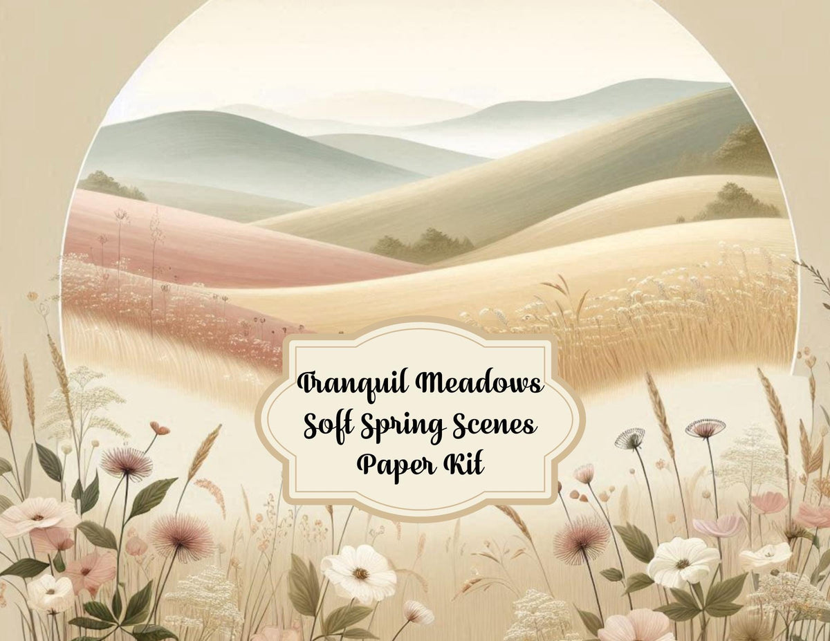 Tranquil Meadows: Soft Spring Scenes Paper Kit