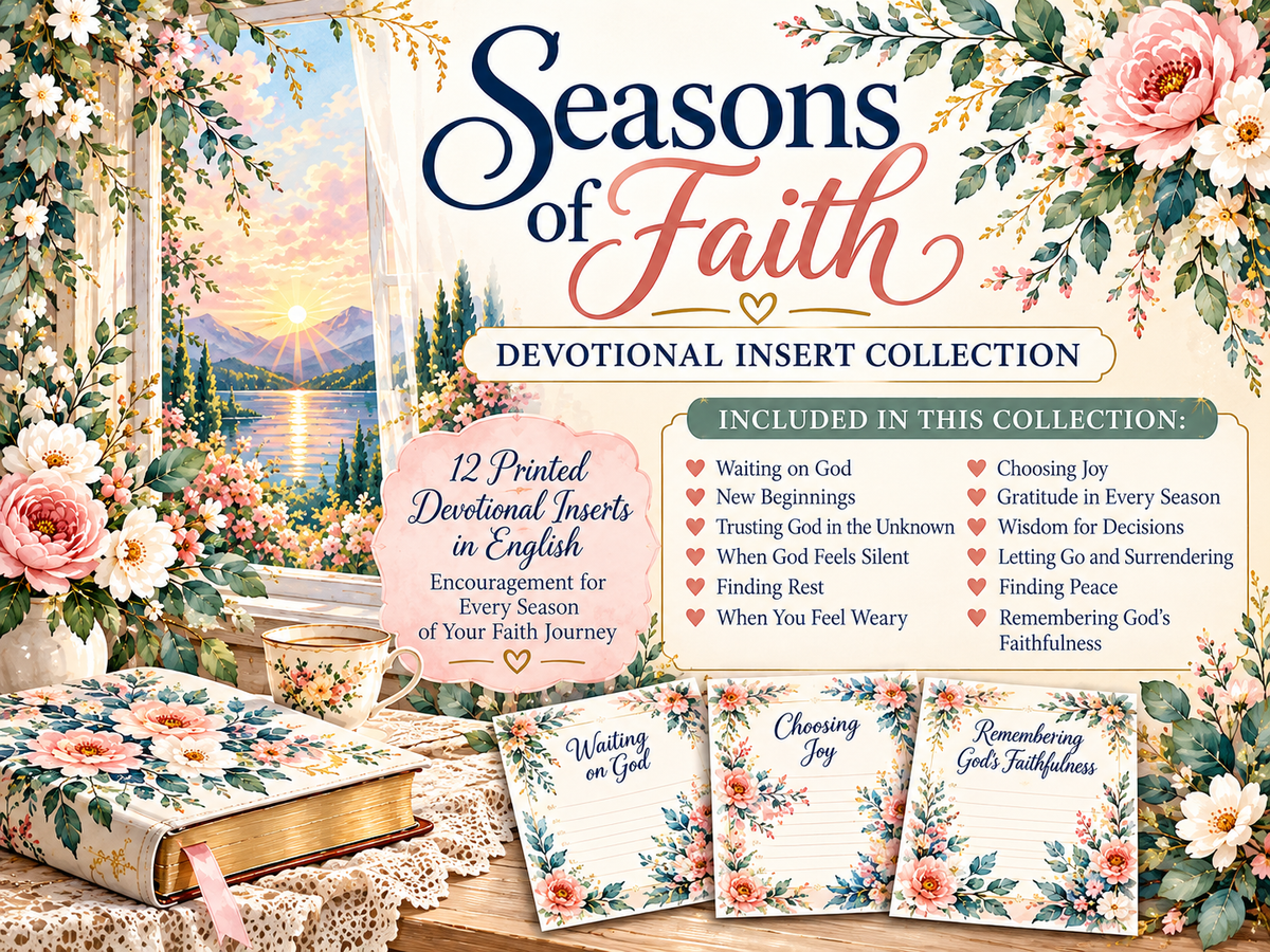Seasons of Faith English devotional insert collection landscape cover