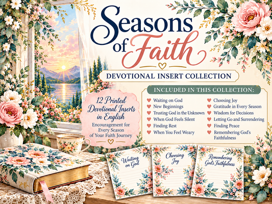 Seasons of Faith English devotional insert collection landscape cover