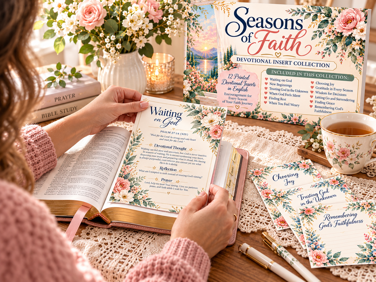 Seasons of Faith devotional insert used during Bible study