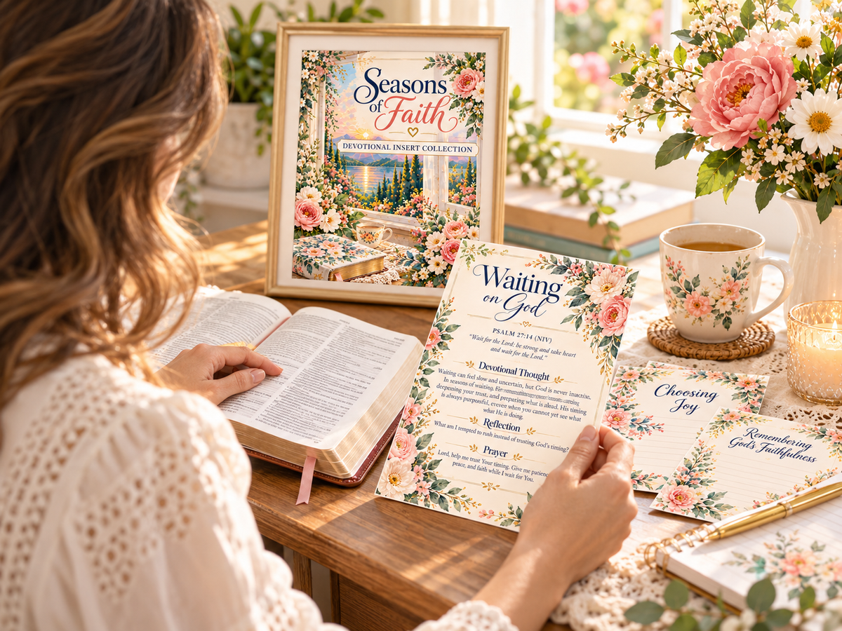 Seasons of Faith devotional study lifestyle mockup