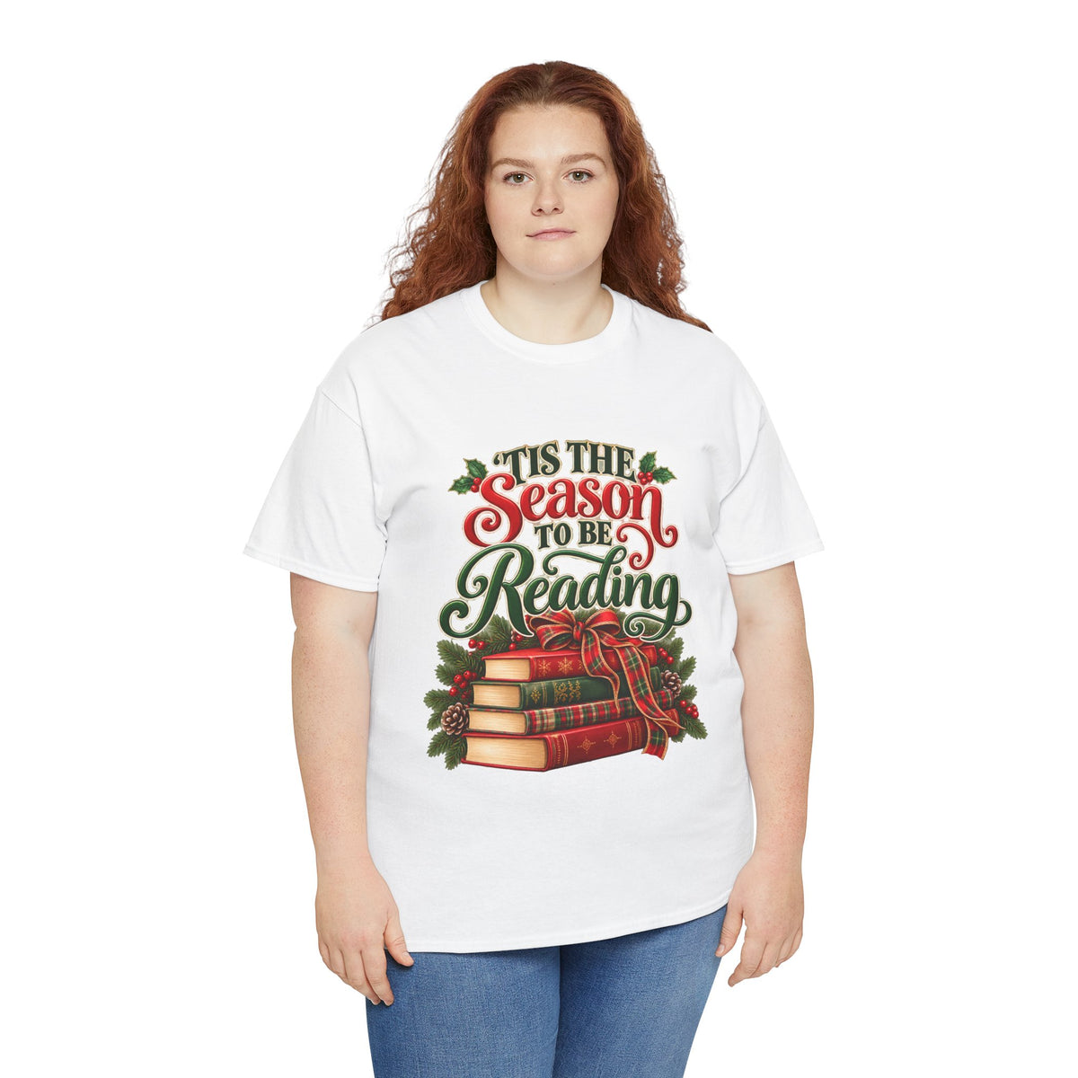 'Tis the Season to Be Reading Christmas book lover T-shirt 9