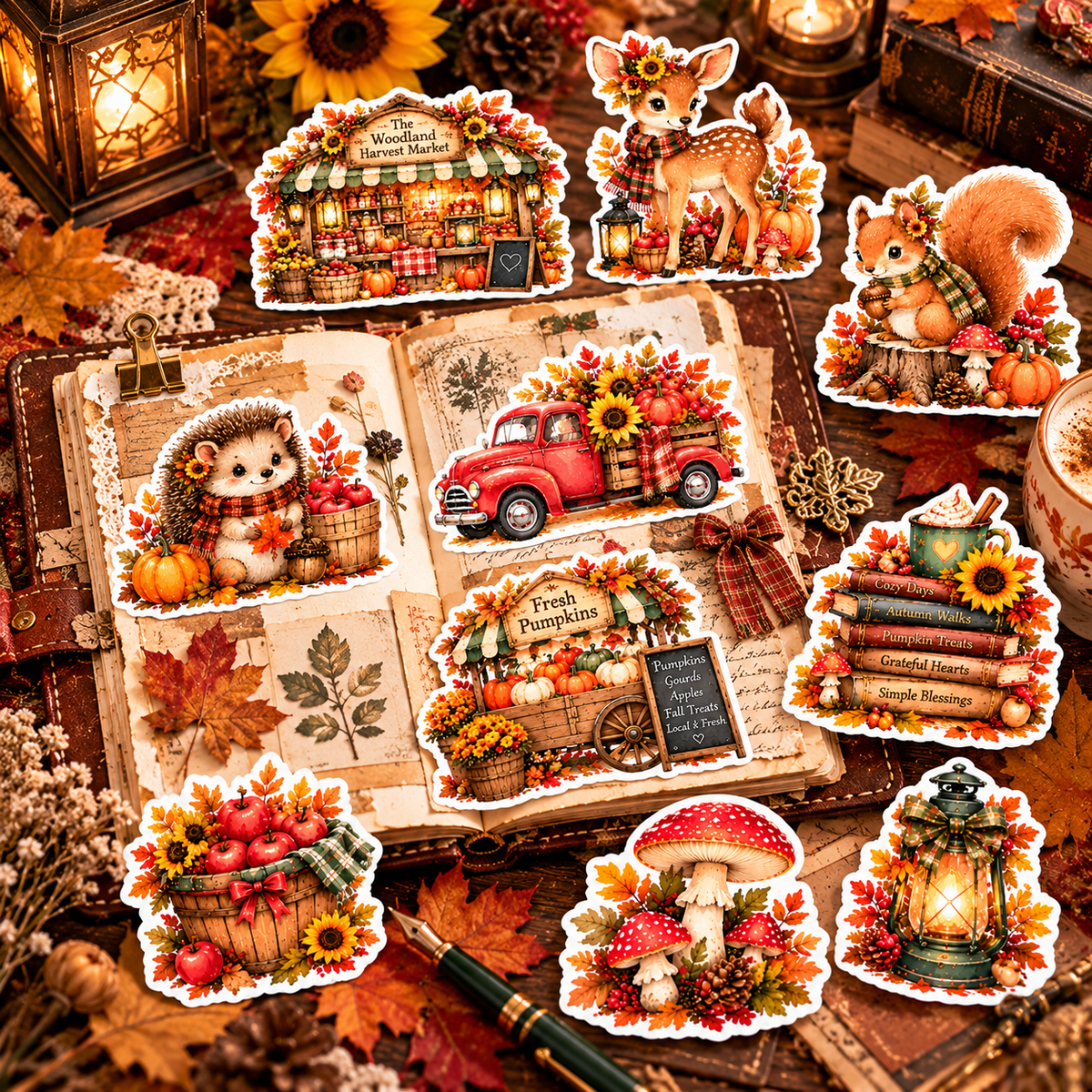 woodland harvest market junk journal